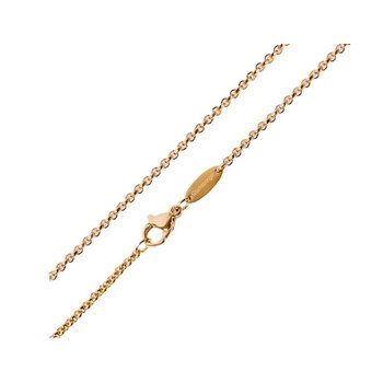 Halskette 60cm - Edelstahl gold - Glückskette