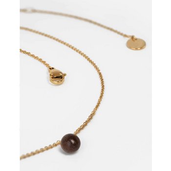 Collier - Pearl Necklace - Stahl vergoldet