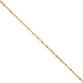 Halskette 42 cm - Gelbgold 585 - Spiegelanker