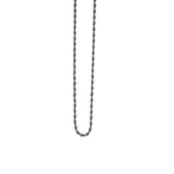 Halskette 42-90cm - Edelstahl - Kordelmuster 2,0mm