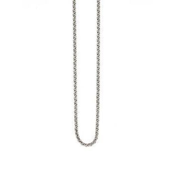 Halskette 50 cm - Edelstahl - Erbskette poliert