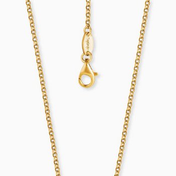 Halskette 50 cm - Silber vergoldet - Erbs Muster