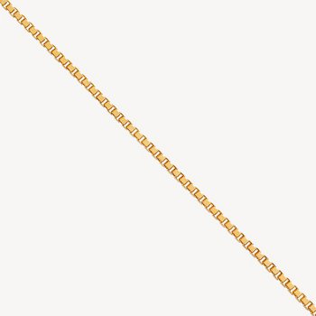 Halskette 45 cm - Gelbgold 375 - Venezia Muster