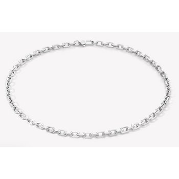 Halskette - Stahl - Link chain silber