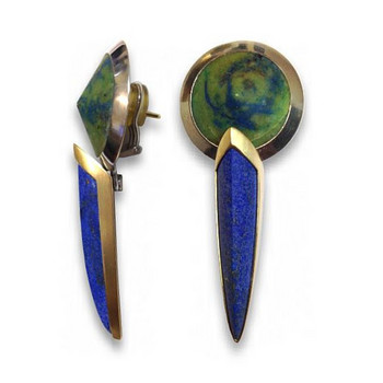 Ohrhänger - Sterlingsilber Feingold Lapis Lazuli