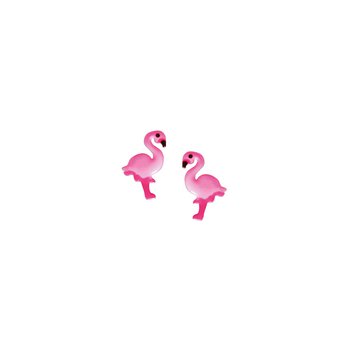 Ohrstecker - Sterlingsilber - Flamingo pink