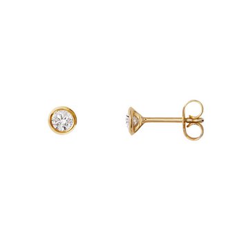 Ohrstecker - Gold 585 14K Diamant 0,20ct - gold