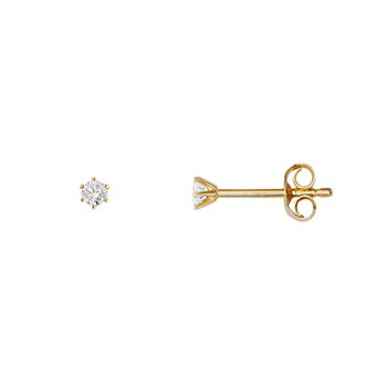 Ohrstecker - Gold 585 14K Diamant 0,10ct - gold