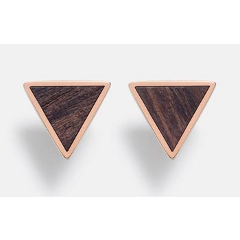 Ohrstecker -Triangle Earring Sandalwood Shiny Rosé