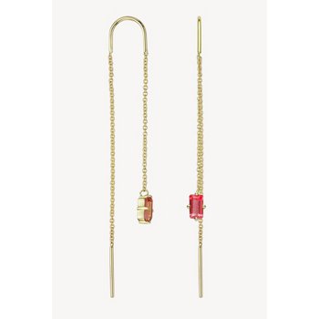 Ohrhänger - Gold 375 9K - Turmalin Rosa