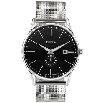 Uhr - Ruhla-Classic 91234M - schwarz silberfarben