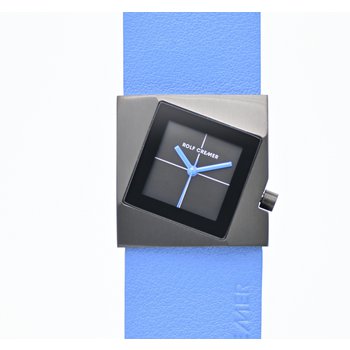 Uhr - Lillit Blau - Edelstahl - Lederband Blau